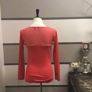 F&F Coral Mesh Top